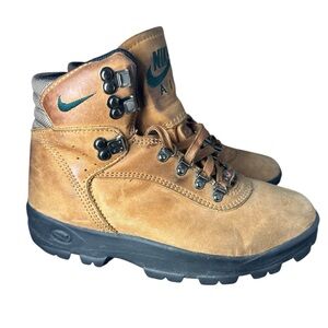 RARE Vintage NIKE AIR ACG hiking boots brown leather women’s 8 men’s size 6.5
